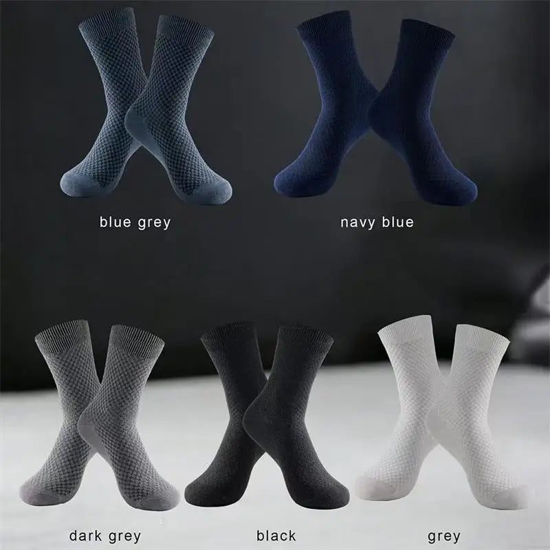 10Pairs/Lot Men's Bamboo Socks Comfortable Breathable | SAMAG