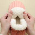 Evshine Soft Sole Slippers For Women Winter Fashion Women Fur Slippers Fuzzy Plush Men Slippers Warm Furry Women Cotton Shoes