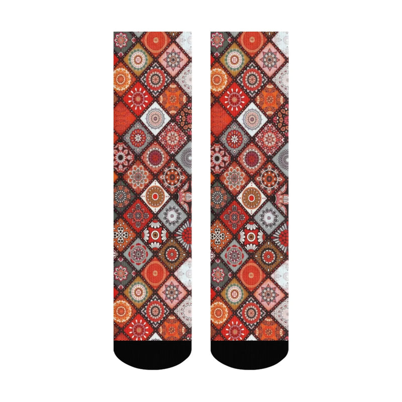 Novelty Ethnic Bohemian Print Men's Socks Comfortable | SAMAG