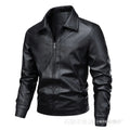 New Leather Jacket Men's Spring Men's Slim Lapel Jacket Men's Top Windproof Casual Jacket Men Motorcycle Jacket Men Clothing