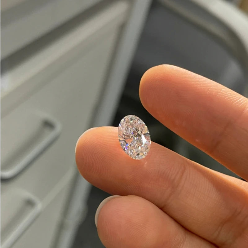with IGI Certificate 1ct 1.5ct 2ct 3ct 5ct Oval Shape Lab Created Diamond HPHT CVD Lab Grown Diamonds Wholesales