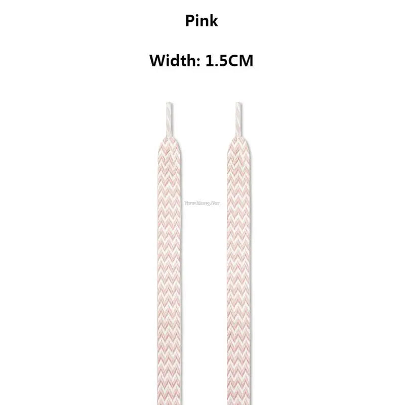 New Flat Shoelaces for Sneakers AF1 Shoe laces Width 1.5cm/2cm/3cm Shoelace luxury brand Laces Shoes 120/140/160cm Strings
