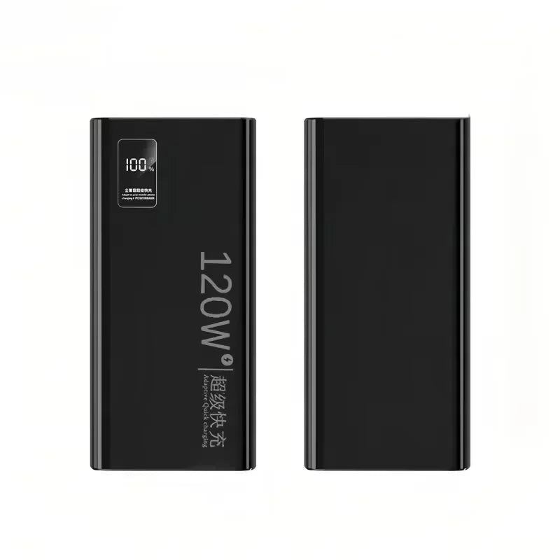 120W 50000mAh Portable Power Bank with LED Display Fast Charging High Capacity Powerbank for iPhone Samsung Huawei