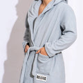 Men's Bathrobe Short Style Thick Comfortable Soft Plush Fleece Solid Color Pajama Casual Home Warm Bath Robes