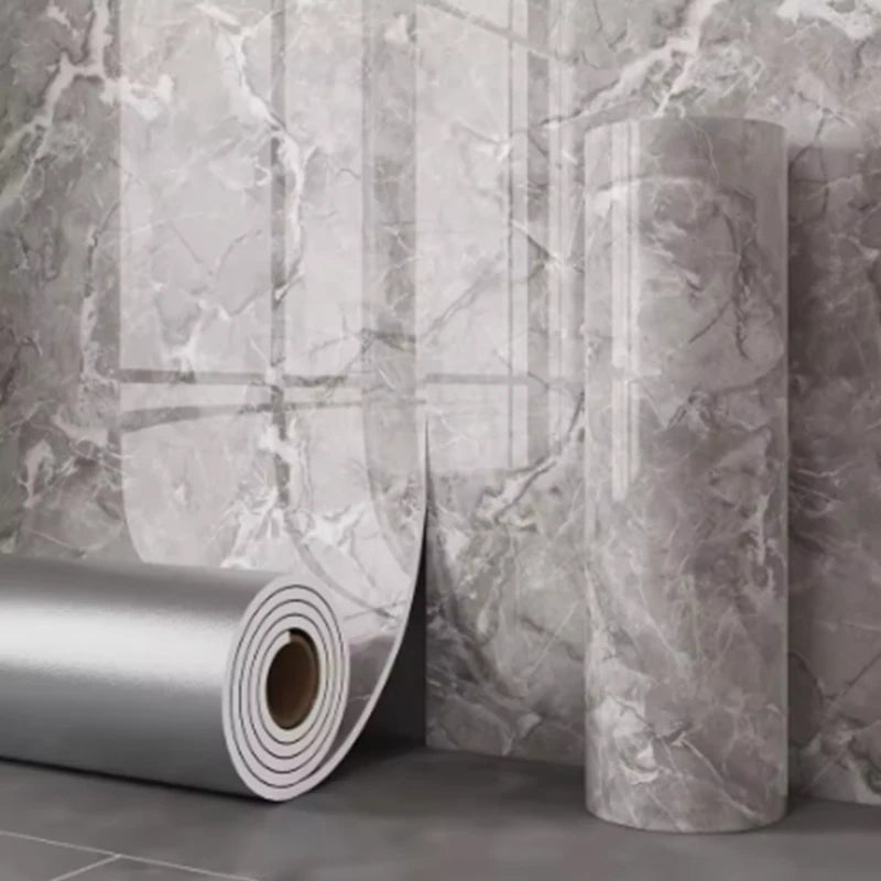 40cm Marble Thick Foam Bedroom Wallpaper Imitation Ceramic Tile Self-Adhesive Wallpaper Bathroom Waterproof Wall Sticker