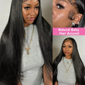 40 46 Inch 13x4 13x6 Transparent Lace Front Human Hair Brazilian Wigs Pre Plucked Straight 360 Full Lace Front Wigs For Women