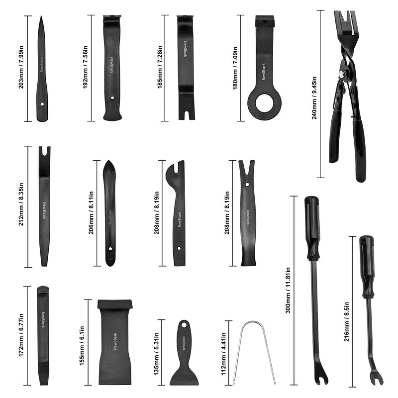 Hand-held Disassembly Tools Car Trim Removal Tool Panel Door Audio Trim Removal Kit Auto Clip Pliers Fastener Remover Set