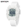 SANDA 6506 Men's Electronic Watches Stopwatch Alarm 5ATM Waterproof Sports Digital Watch for Men Luxury Shockproof Clock Reloj