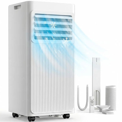 8000 BTU 4-in-1 Portable AC, Cool, Fan, Dehumidifier | SAMAG