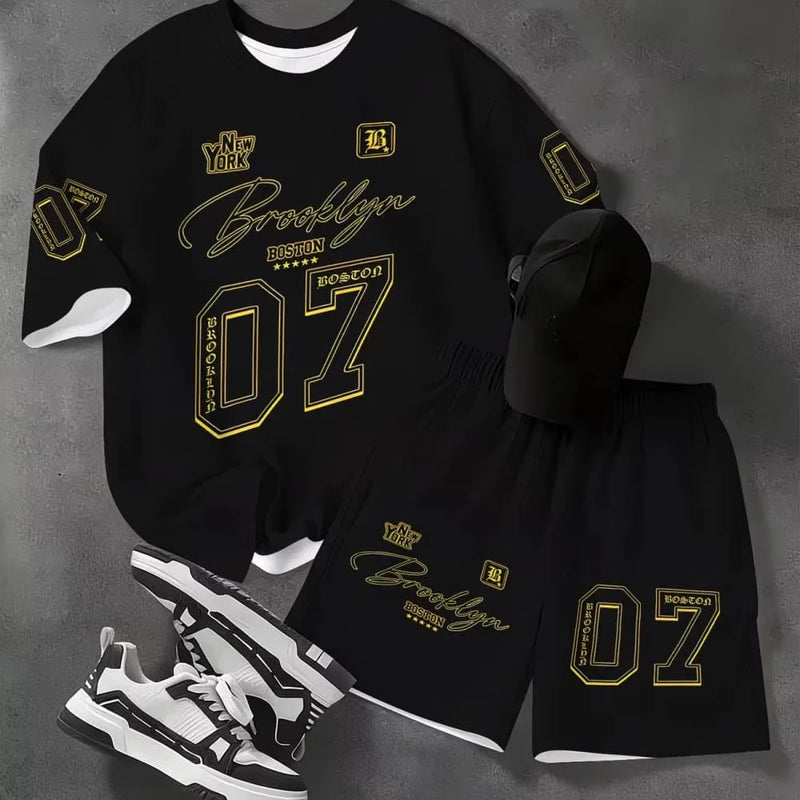 Kids Clothes Boys Soccer Outfit - Black & Yellow Football - View 11 | SAMAG