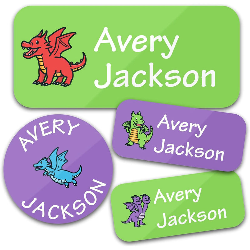 Custom Name Stickers 140PCS 2Sheets Waterproof Personalized Labels for School, Clothes, Bottles, Lunch Boxes, Daycare, Camp,Kids
