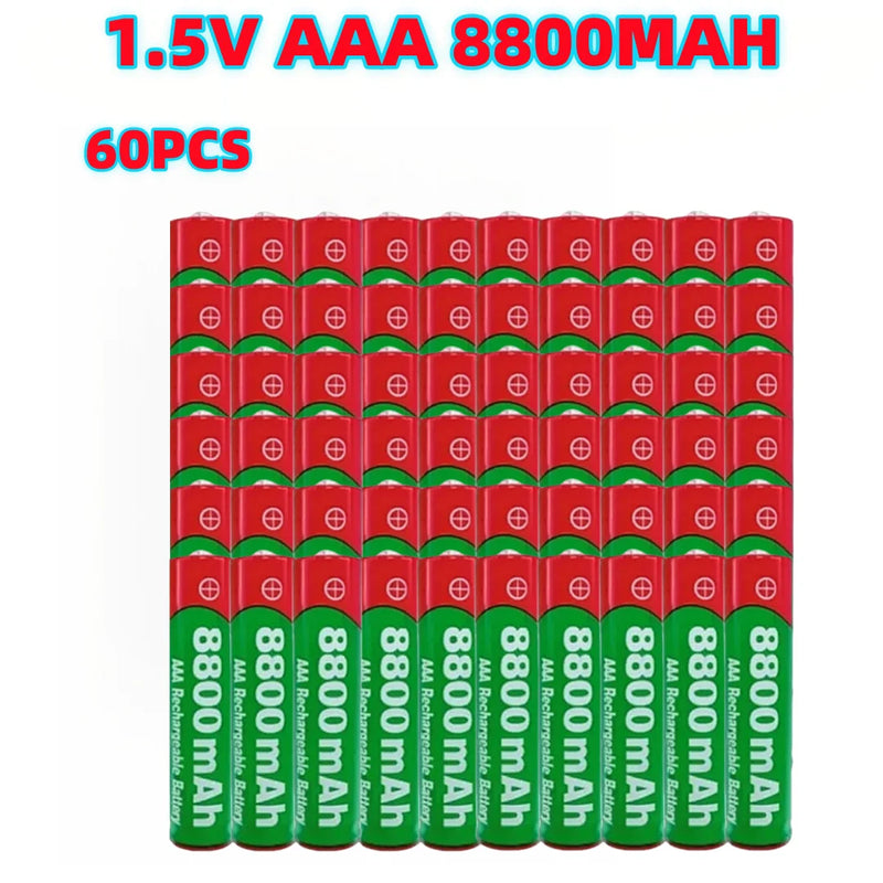 NEW 8800mAh Rechargeable Battery AAA  Alkalinity Battery 1.5 V AAA Battery for Clocks Mice Computers Toys So on