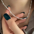 VENTFILLE 925 Sterling Silver Bead Geometry Necklace | SAMAG