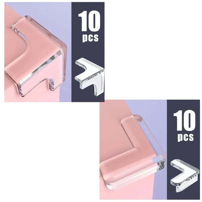 10-20PCS Clear Anti-collision Coffee Table Furniture Corner Protectors Children's Soft Corner Sheathing Living Room Decor