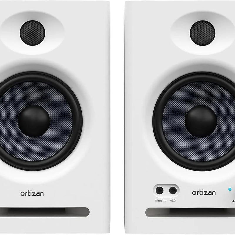 Ortizan Audio Bookshelf Active Speakers Studio Monitor，Bluetooth 5.3 Wireless Computer TV PC USB DAC HiFi Home Subwoofer System