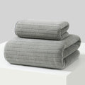 Classic Turkish Towel, Extra Large, Premium Cotton Bath,Thick and Absorbent,Quick-Dry,Ribbed, Luxury Bathroom Towels, 27x55 Inch