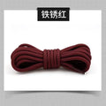 2pcs/ Pair Round Solid Polyester Black Brown Shoelaces For Marten Boot Women Men Outdoor Hiking Boots Sports Shoes Lace Strings