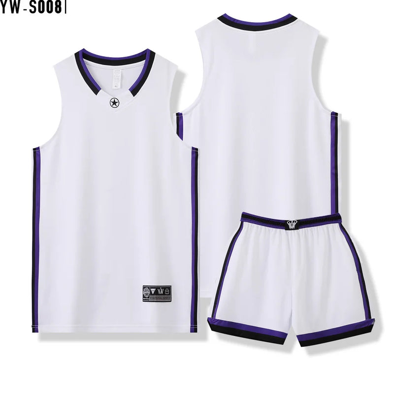 Basketball Jersey Adult Customize Quick-drying Training Uniform Shirt Sportswear Tracksuit Sport Suit Clothes Men Team Outfit