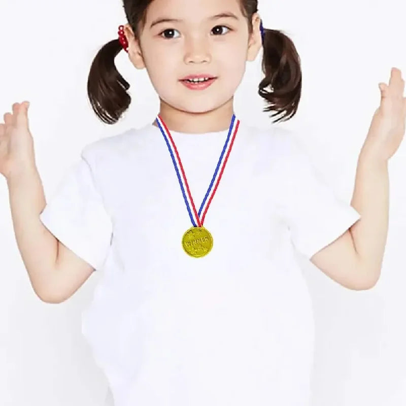 Plastic Gold Winner Award Medals Kids Birthday Party | SAMAG
