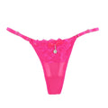 Women Lace Panties Thongs Pearl Pendant Lace Embroidery G-String T-Back Briefs Underwear Adjustable Ladies Panties Sexy Lingerie