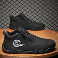 Men's Trendy Casual Side Zipper Short Boots Fashionable Flat Bottom Shoes Versatile for Outdoor Sports