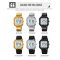 2559 Sport EL Light Casual Watch for Man Chronograph Countdown Stopwatch Digital Wristwatch 2Time Fashion - Visuel 5 | SAMAG