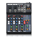 Professional 4-Channel Built-in Bluetooth Reverb Effect Stage Performance Home Mini Sound Mixer Controller