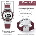 Hearkent Pedometer Sport Watches Step Counter Watch Women Digital Calories Mile Stopwatch Countdown for - Visuel 3 | SAMAG