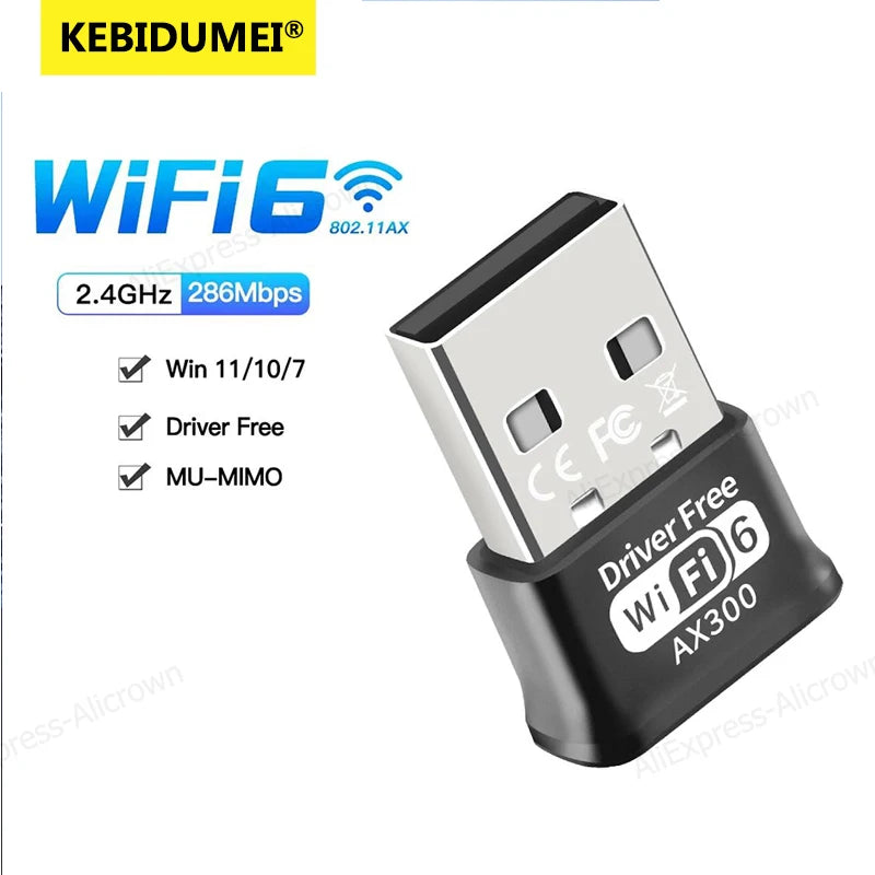 KEBIDUMEI WiFi 6 AX900 Bluetooth 5.4 RGB USB Adapter Wireless Network Card 2.4G&5GHz Wlan Receiver For - Visuel 9 | SAMAG