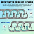 Dual Texture Styling Comb Volumizing Wide-Tooth Curling Tools Hair Roots Fluffy Clip Men and Women Care Styling Accessories