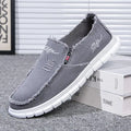 Men's Washed Fabric Casual Shoes Anti Slip and Wear-resistant Driving Shoes Canvas Shoes