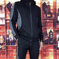 Trendy Stripe Hooded 2pcs Set Men's Casual Stylish High - quality Sweatshirt Outfit Jogging Hiking Fishing - View 4 | SAMAG