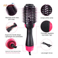 4 In 1  Hot-Air Hair Brushes Women Hair Dryer Brush Hair Dryer Straightener Curler Massager Rapid Warming One Step Volumizer