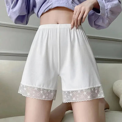 Anti-emptied Lace Safety Shorts New Thin Ice Silk Pants | SAMAG