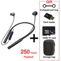 EARDECO 180 Hour Playback Bluetooth Headphones Bass Wireless Headphones Earphones with Mic Stereo Neckband Sport Headset TF Card