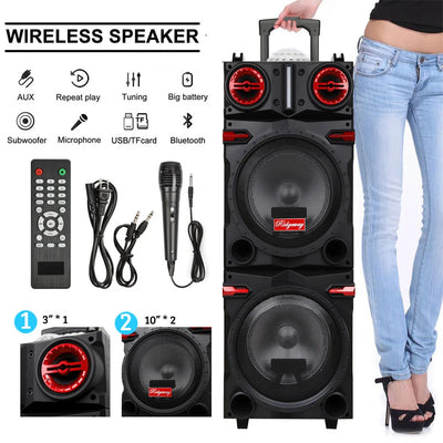 9000W Portable Bluetooth Speaker Heavy Bass Sound System | SAMAG