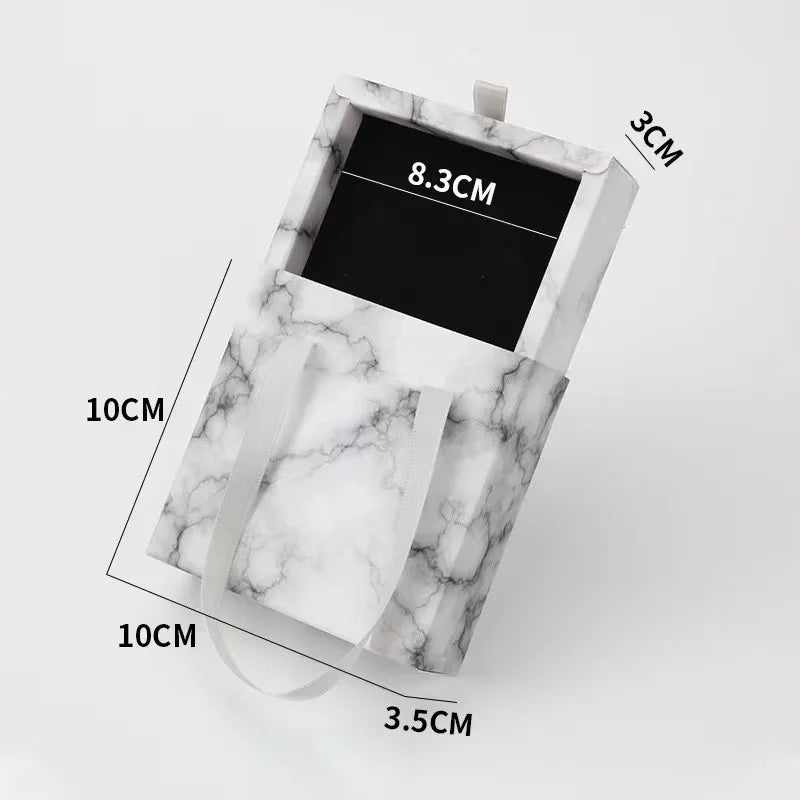 Drawer Paper Jewelry Box For Earrings Ring Pendant Bracelet Necklace Storage Display Case Portable Jewelry Packaging Box  New