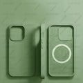 Magnetic Original Liquid Silicone Shockproof Case For iPhone 16 15 14 13 12 11 Pro Max 16 Plus For Magsafe Wireless Charge Cover