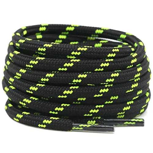 2 Pairs 4.5mm Diameter Round German Training Hiking Shoe Laces for Men and Women Heavy Duty Work Boots Shoelaces