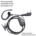 EarHook Headset for BF760 BF996 Walkie Talkie, K-Plug Wired Microphone, Two Way Ham Radio Earphone