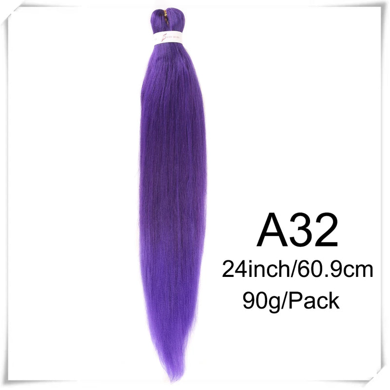 Pre Stretched Braiding Hair 26inch Kanealon for Braids Yaki Straight Synthetic Braids Hair Extension Expressions Braiding Hair