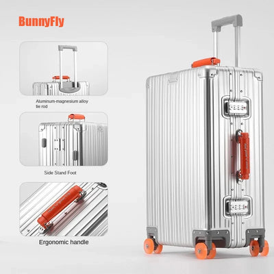 Bunnyfly 20/24/28 inch Travel Suitcase All Aluminum | SAMAG