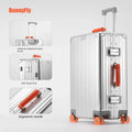 Bunnyfly 20/24/28 inch Travel Suitcase All Aluminum Rolling Luggage Boarding Box Trolley Case With Wheels Carry on Luggage