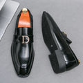 Men Loafers PU Low Heel Professional Classic Comfortable Business Men Shoes Size 38-46