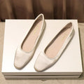 Shoes For Women Low Heel Elegant Office Slip-onSquare Toe Woman Flats 2025 Summer Chic Novelties Offer High Quality Fashion