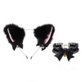 Beautiful Masquerade Halloween Cat Ears Cosplay Cat Ear Party Costume Bow Tie Bell Headwear Headband Hair Accessories