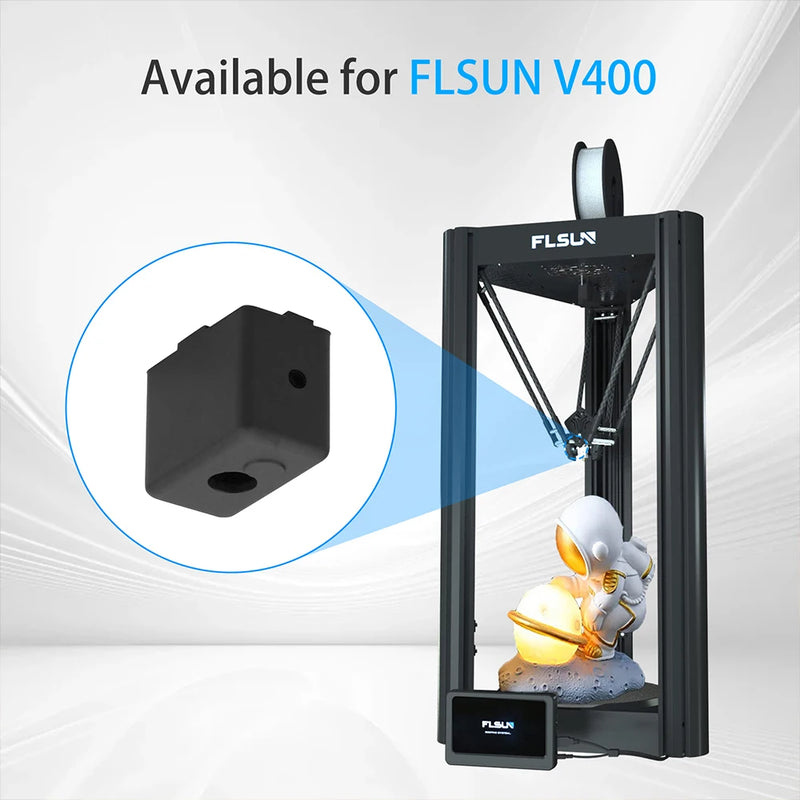 Heater Silicone Sleeve For FLSUN V400 3D Printer Silicone Sock Cover Protection Hotend Heat Block Protect Accessories