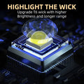 Three-eyed monster LED flashlight, a must-have for night travel, portable, high brightness, strobe lighting