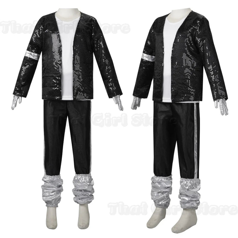 Halloween Coplay outfit for Show Performance Party Michael Jackson Celebrity Birthday Carnival Billie Jean Pop Star MJ costume