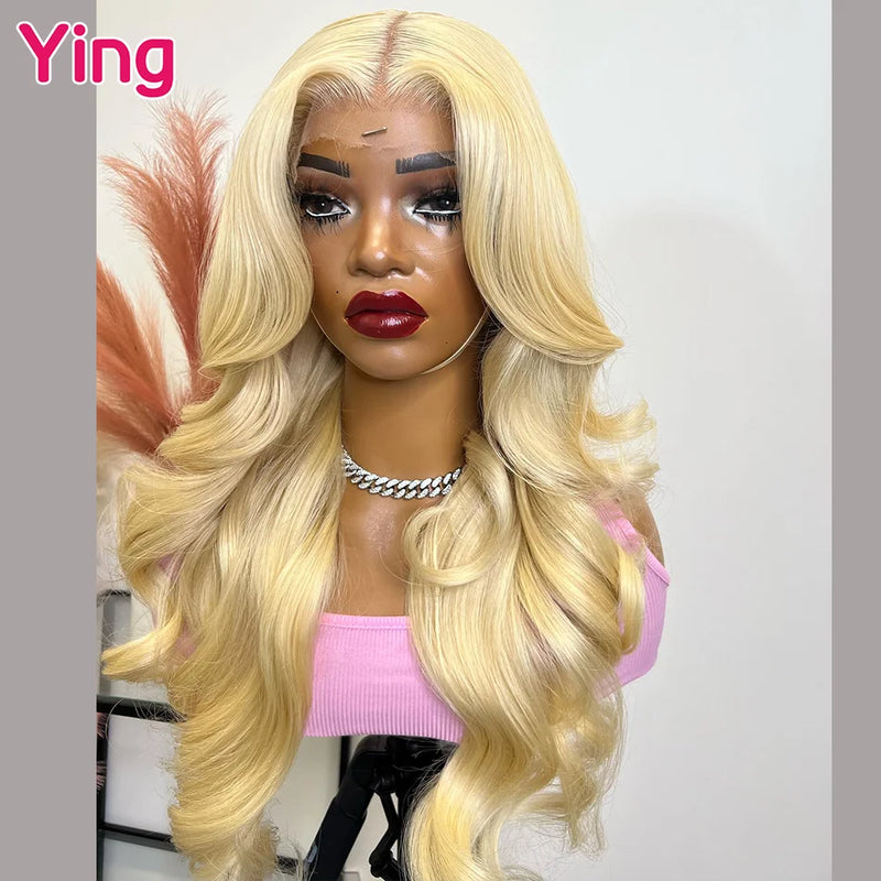 Dark Root Honey Blonde 13x4 13x6 Transparent Lace Front Human Hair Wig Pre Plucked 36Inch Body Wave Lace Frontal Wig 200 Density